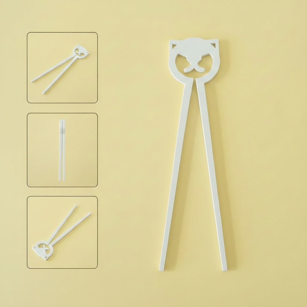 Cat Training Chopsticks — Set of 3 Pastel Colors