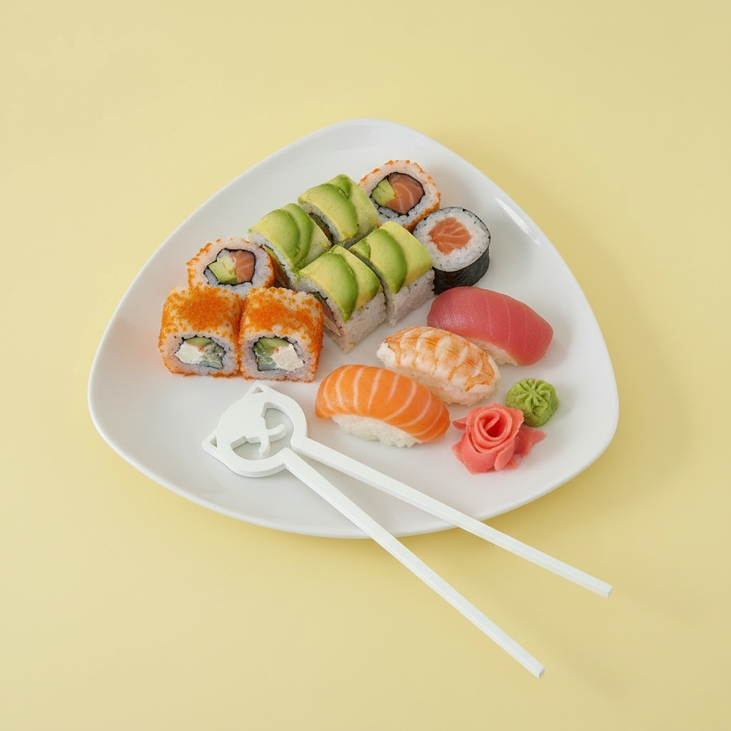 Cat Training Chopsticks — Set of 3 Pastel Colors